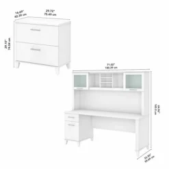 Bush Furniture Somerset 72W Office Desk With Hutch And Lateral File Cabinet In White 12 Bush Furniture Somerset 72W Office Desk With Hutch And Lateral File Cabinet In White -office furniture sale 003128790dc273c5eb11247c69e3e3546d