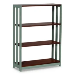 Linea Italia Trento Line Bookcase, Three-Shelf, 31.5w X 11.5d X 43.25h, Cherry -office furniture sale 007bc16f44c27dc8f56f8f9d99f55f103e