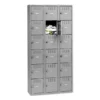 Tennsco Box Compartments, Triple Stack, 36w X 18d X 72h, Medium Gray