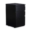 Alera File Pedestal With Full-Length Pull, Left Or Right, 3-Drawers: Box/Box/File, Legal/Letter, Black, 14.96" X 19.29" X 27.75"