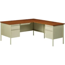Lorell Fortress Series Left-Pedestal Computer Desk -office furniture sale 015d10149332be2e1390956f3845e43f57