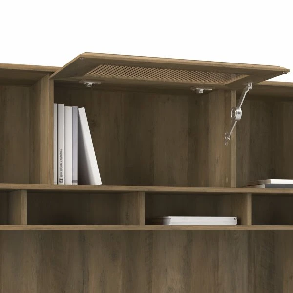 Bush Furniture Cabot 60W Hutch In Reclaimed Pine 4 Bush Furniture Cabot 60W Hutch In Reclaimed Pine - Image 4