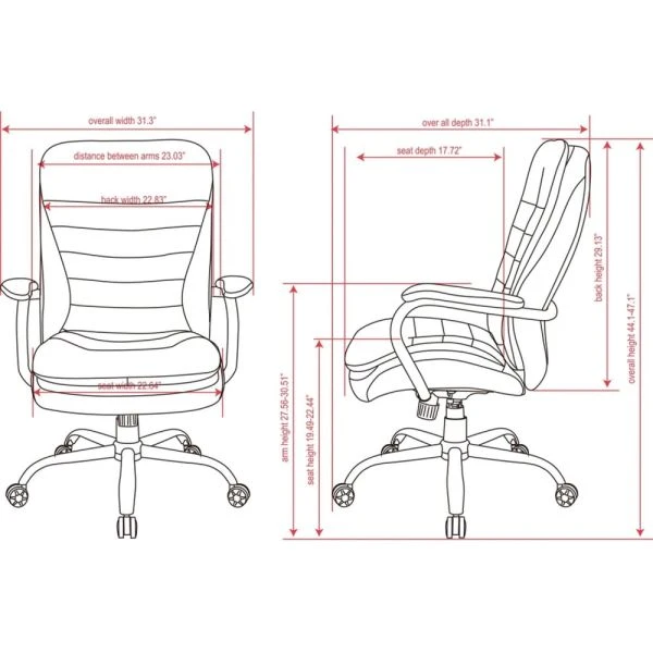 Lorell Big & Tall Executive Office Chair 2 Lorell Big & Tall Executive Office Chair - Image 2