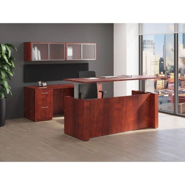 Lorell Essentials Rectangular Left Desk Shell 4 Lorell Essentials Rectangular Left Desk Shell - Image 4