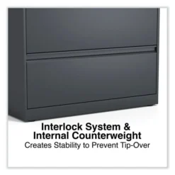 Alera Lateral File, 2 Legal/Letter/A4/A5-Size File Drawers, Charcoal, 36" X 18.63" X 28" -office furniture sale 02bf2741e73583055a86f17344138b7c6c