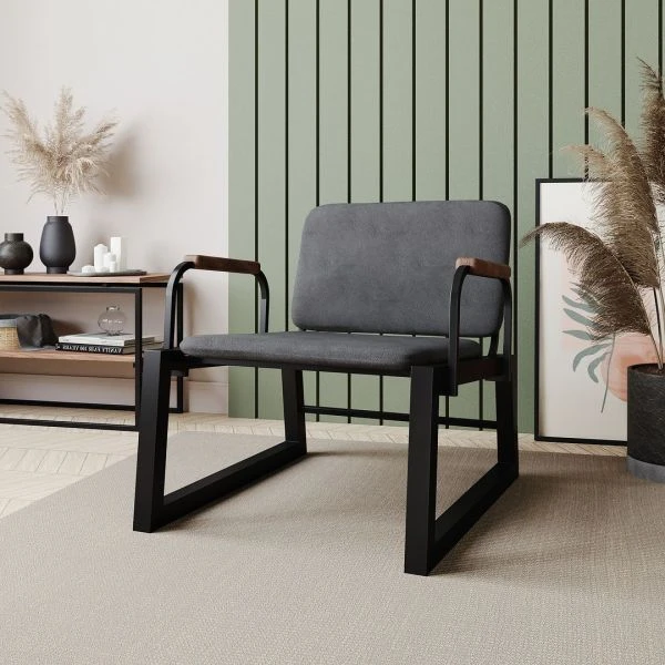 Whythe Low Accent Chair 1.0 In Black 6 Whythe Low Accent Chair 1.0 In Black - Image 6