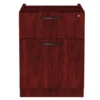 Alera Valencia Series Hanging Pedestal File, Left/Right, 2-Drawers: Box/File, Legal/Letter, Mahogany, 15.63" X 20.5" X 19.25"