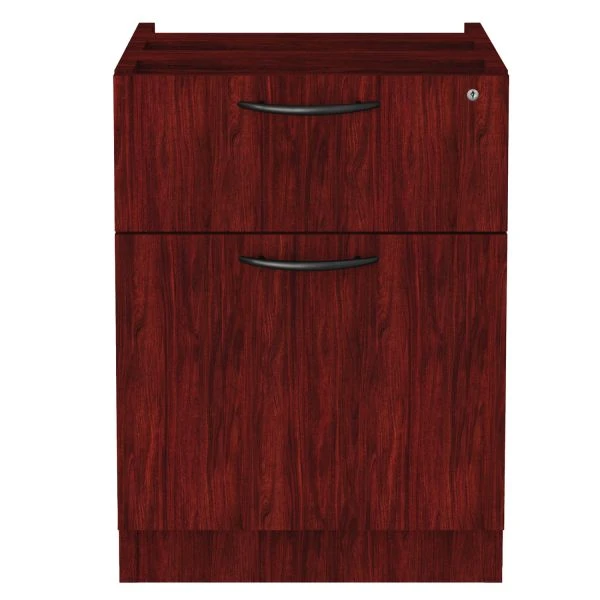 Alera Valencia Series Hanging Pedestal File, Left/Right, 2-Drawers: Box/File, Legal/Letter, Mahogany, 15.63" X 20.5" X 19.25" 1 Alera Valencia Series Hanging Pedestal File, Left/Right, 2-Drawers: Box/File, Legal/Letter, Mahogany, 15.63" X 20.5" X 19.25"