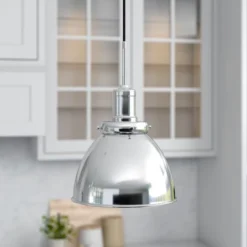 Madison 12" Wide Pendant With Metal Shade In Polished Nickel/Polished Nickel -office furniture sale 037242f5552981f30a3caf8849aa8fb8ce