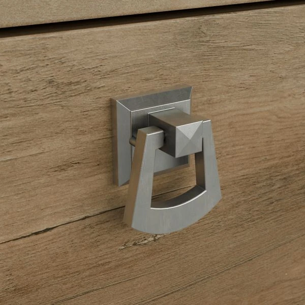 Bush Furniture Salinas Mission Desk With Hutch, Lateral File Cabinet And 5 Shelf Bookcase In Reclaimed Pine 7 Bush Furniture Salinas Mission Desk With Hutch, Lateral File Cabinet And 5 Shelf Bookcase In Reclaimed Pine - Image 7