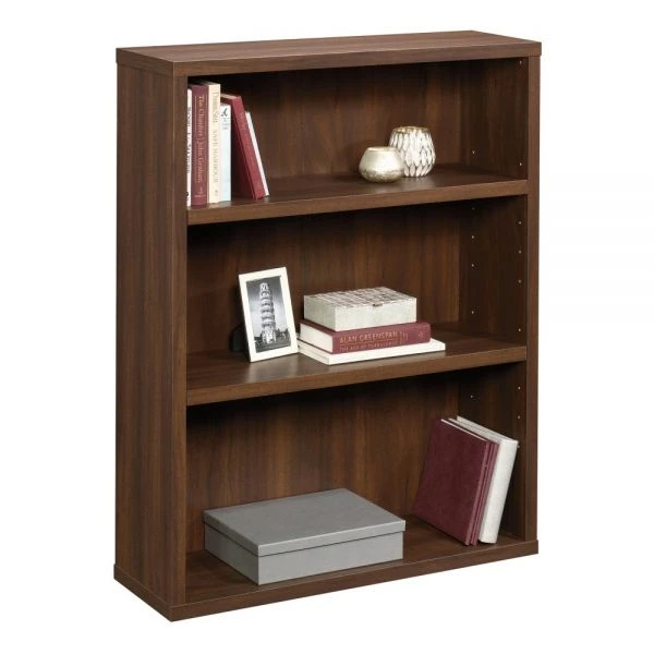 Sauder Optimum Bookcase, 45"H, 3 Shelves, Spiced Mahogany 5 Sauder Optimum Bookcase, 45"H, 3 Shelves, Spiced Mahogany - Image 5