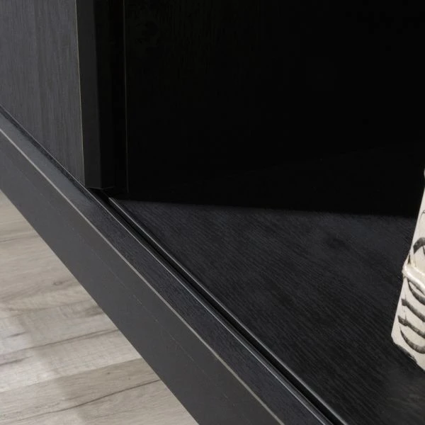 Sauder Summit Station 52"H Bookcase With Sliding Door, Raven Oak 3 Sauder Summit Station 52"H Bookcase With Sliding Door, Raven Oak - Image 3