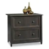 Sauder Edgewater Collection Lateral File Cabinet, 2 Legal/Letter-Size File Drawers, Estate Black, 33.25" X 23.5" X 29.38"