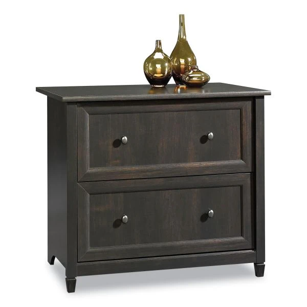 Sauder Edgewater Collection Lateral File Cabinet, 2 Legal/Letter-Size File Drawers, Estate Black, 33.25" X 23.5" X 29.38" 1 Sauder Edgewater Collection Lateral File Cabinet, 2 Legal/Letter-Size File Drawers, Estate Black, 33.25" X 23.5" X 29.38"