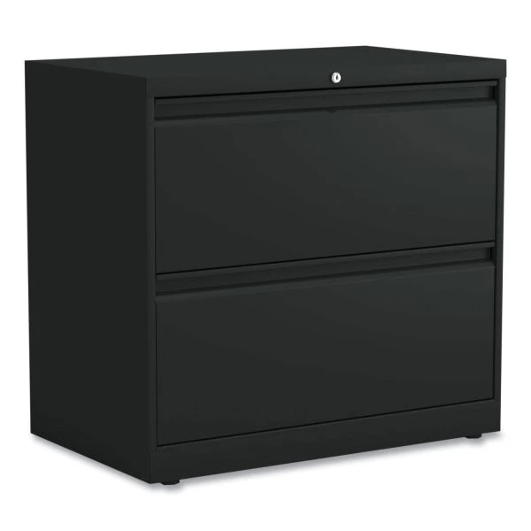 Alera Lateral File, 2 Legal/Letter-Size File Drawers, Black, 30" X 18.63" X 28" 1 Alera Lateral File, 2 Legal/Letter-Size File Drawers, Black, 30" X 18.63" X 28"