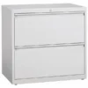 Lorell 2 Drawer Lateral File Cabinet, Letter/Legal/A4, 36" Wide, Gray