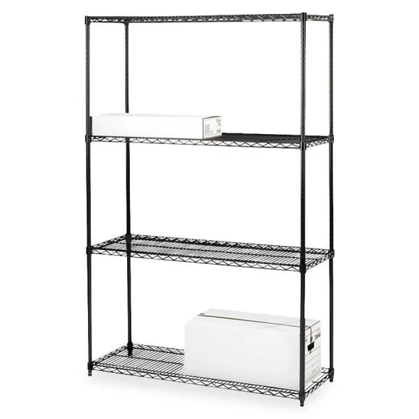 Lorell 4-Shelf Starter Unit Wire Shelving 1 Lorell 4-Shelf Starter Unit Wire Shelving