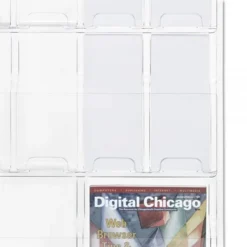 Safco Reveal Clear Literature Displays, 18 Compartments, 30w X 2d X 45h, Clear 11 Safco Reveal Clear Literature Displays, 18 Compartments, 30w X 2d X 45h, Clear -office furniture sale 05229cb068b222e03675887340a45dee12
