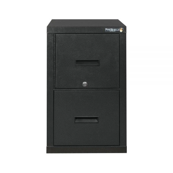 FireKing FireShield 22"D Vertical 1-Drawer File Cabinet And Safe, Metal, Black Stone 2 FireKing FireShield 22"D Vertical 1-Drawer File Cabinet And Safe, Metal, Black Stone - Image 2