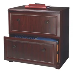 Broadstreet 30”W Lateral 2-Drawer File Cabinet, Cherry