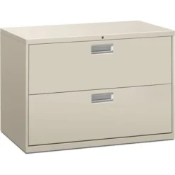 HON 600 Series Two-Drawer Lateral File, Letter/Legal/A4, 42w X 18d, Light Gray