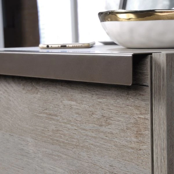 Sauder Manhattan Gate 18”D Vertical 2-Drawer Mobile File Cabinet, Mystic Oak 8 Sauder Manhattan Gate 18”D Vertical 2-Drawer Mobile File Cabinet, Mystic Oak - Image 8