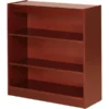 Lorell 3-Shelf Panel Wood Veneer Bookcase