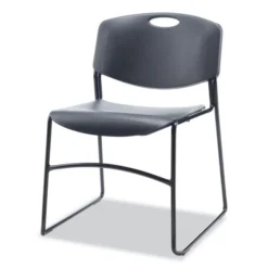 Alera Resin Stacking Chair, Supports Up To 275 Lb, 18.50" Seat Height, Black Seat, Black Back, Black Base, 4/Carton -office furniture sale 0760cf0d15271f3bb6a392d6a0a7ed57a0