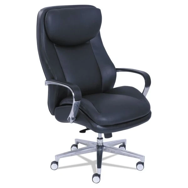 La-Z-Boy Commercial 2000 Big/Tall Executive Chair, Supports Up To 400 Lb, 20.5" To 23.5" Seat Height, Black Seat/Back, Silver Base 1 La-Z-Boy Commercial 2000 Big/Tall Executive Chair, Supports Up To 400 Lb, 20.5" To 23.5" Seat Height, Black Seat/Back, Silver Base
