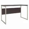 Bush Business Furniture Hybrid 48W X 24D Computer Table Desk With Metal Legs In Storm Gray