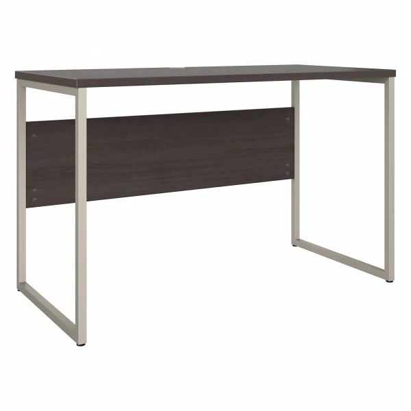Bush Business Furniture Hybrid 48W X 24D Computer Table Desk With Metal Legs In Storm Gray 1 Bush Business Furniture Hybrid 48W X 24D Computer Table Desk With Metal Legs In Storm Gray