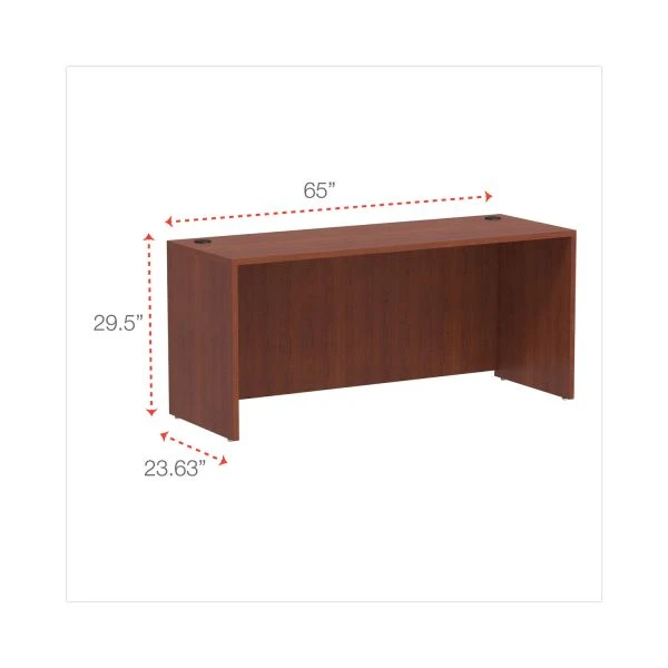 Alera Valencia Series Credenza Shells, 65w X 23.6d X 29.5h, Medium Cherry 2 Alera Valencia Series Credenza Shells, 65w X 23.6d X 29.5h, Medium Cherry - Image 2