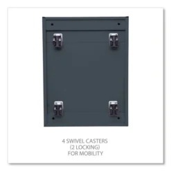 Alera File Pedestal With Full-Length Pull, Left Or Right, 2 Legal/Letter-Size File Drawers, Charcoal, 14.96" X 19.29" X 27.75" -office furniture sale 0820ca2d55b7e371c6c212b52c07e80e38