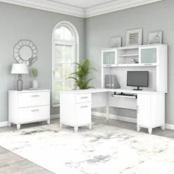 Bush Furniture Somerset 60W L Shaped Desk With Hutch And Lateral File Cabinet In White 17 Bush Furniture Somerset 60W L Shaped Desk With Hutch And Lateral File Cabinet In White -office furniture sale 082a0d5b9761e88dc7487cab1039ebe898