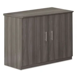 Safco Medina Series Storage Cabinet, 36w X 20d X 29.5h, Gray Steel