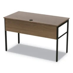 Linea Italia Urban Series Desk Workstation, 47.25" X 23.75" X 29.5", Natural Walnut