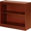 Lorell 2-Shelf Panel Wood Veneer Bookcase