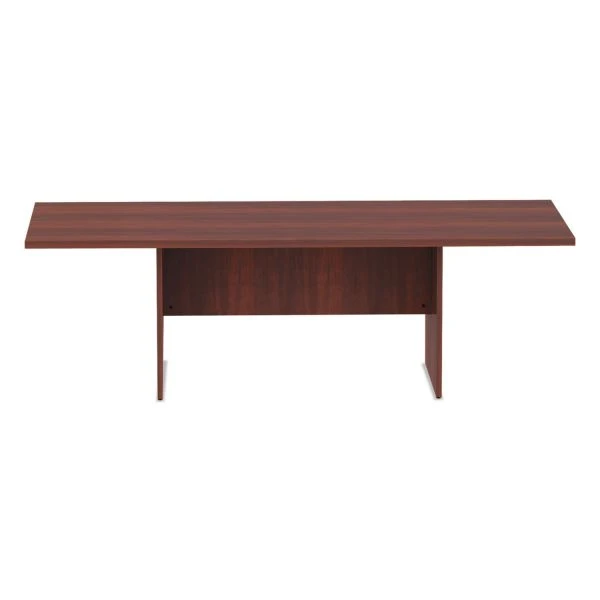 Alera Valencia Series Conference Table, Rectangular, 94.5w X 41.38d X 29.5h, Medium Cherry 2 Alera Valencia Series Conference Table, Rectangular, 94.5w X 41.38d X 29.5h, Medium Cherry - Image 2