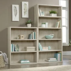 Sauder Optimum Bookcase, 73-1/2"H, 5 Shelves, Chalked Chestnut -office furniture sale 0915d7663faab0f9ba253eca0e5c4817db 1