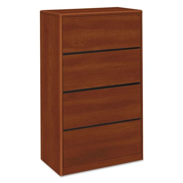 HON 10700 Series Four Drawer Lateral File, 36w X 20d X 59.13h, Cognac 1 HON 10700 Series Four Drawer Lateral File, 36w X 20d X 59.13h, Cognac