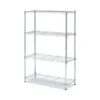 Alera Residential Wire Shelving, Four-Shelf, 36w X 14d X 54h, Silver