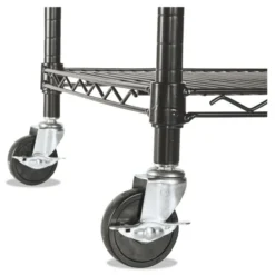 Alera NSF Certified 4-Shelf Wire Shelving Kit With Casters, 48w X 18d X 72h, Black 18 Alera NSF Certified 4-Shelf Wire Shelving Kit With Casters, 48w X 18d X 72h, Black -office furniture sale 09c3763e6304b7f333097b7f1d4a3efcd5