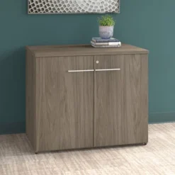 Bush Business Furniture Office 500 36W Storage Cabinet With Doors In Modern Hickory - Assembled -office furniture sale 09f1433d4977472c137a03440a3a76f5b7