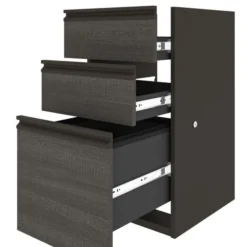 Bestar Prestige + Pedestal (ready-to-assemble) In Bark Gray & Slate 9 Bestar Prestige + Pedestal (ready-to-assemble) In Bark Gray & Slate -office furniture sale 09f5405c8b0af1a2fda4ef16bba0de48d5