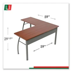 Linea Italia Trento Line L-Shaped Desk, 59.13" X 59.13" X 29.5", Cherry 13 Linea Italia Trento Line L-Shaped Desk, 59.13" X 59.13" X 29.5", Cherry -office furniture sale 0a3262866626be98ff8b711a4c0f81dd86