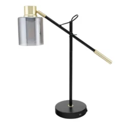 Veretti 23"H Modern Tilt-Arm Lamp, Adjustable, Smokey Gray Shade/Black Base 19 Veretti 23"H Modern Tilt-Arm Lamp, Adjustable, Smokey Gray Shade/Black Base -office furniture sale 0a925584f750eeae4253125ca8f2fe3c1c