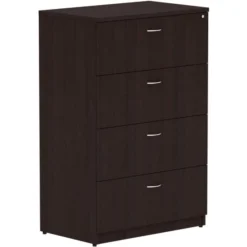 Lorell Essentials Espresso 4-drawer Lateral File