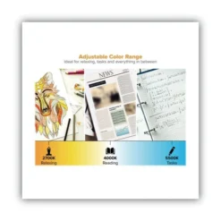 Bostitch Konnect Rechargeable Folding LED Desk Lamp, 2.52w X 2.13d X 11.02h, Gray/Blue -office furniture sale 0b2341c18c714c2ff4d3937defef9af45a