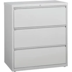 Lorell 3-Drawer Lateral File Cabinet, Letter/Legal/A4, 36" Wide, Steel