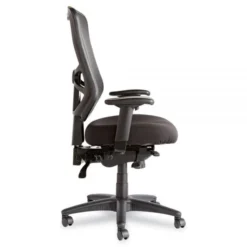 Alera Elusion Series Mesh High-Back Multifunction Chair, Supports Up To 250 Lbs., Black Seat/Black Back, Black Base -office furniture sale 0c0b736fad08e3d4963580ee57e4037ee2